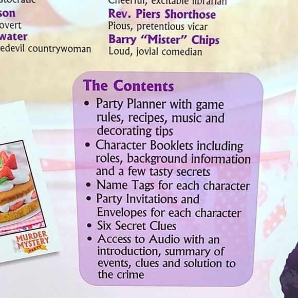 A Mystery Dinner Party Game, A Slice of Murder - Picture 8 of 9